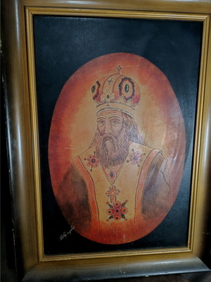 Painting by Kostas Karakoglou used with beautiful frame