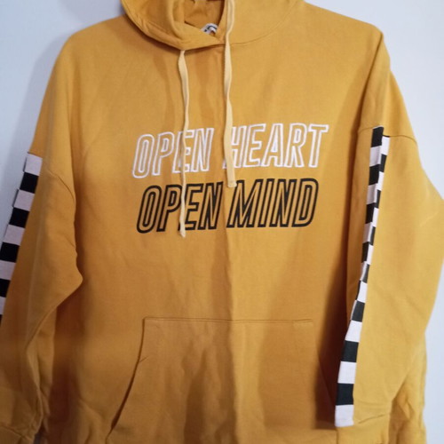 Pink Woman women's sweatshirt, yellow and black