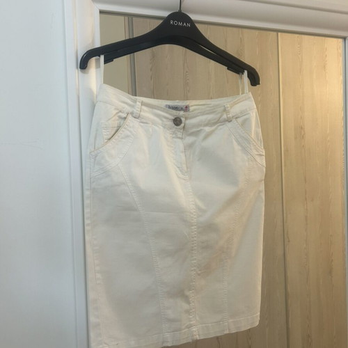 Lynne white midi skirt size XS like new