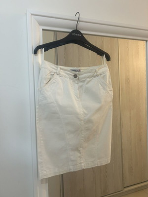 Lynne white midi skirt size XS like new
