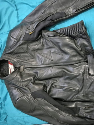 Roleff leather motorcycle suit with ixs pants like new