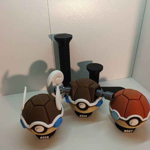Squirtle Wartortle Blastoise 3D Printed Collectible Set new