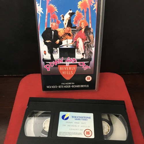 Down and Out Beverly Hills VHS used, English version without subtitles