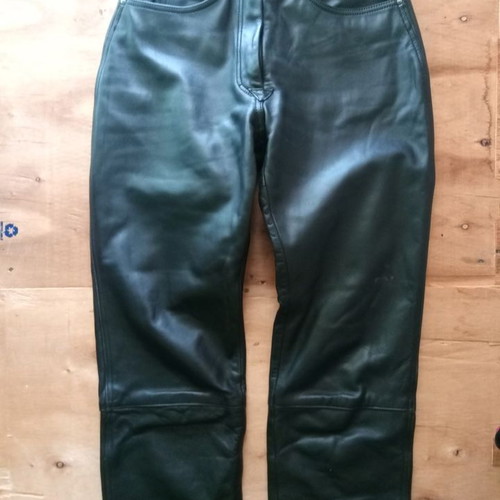 Hein Gericke leather motorcycle pants used, size 40