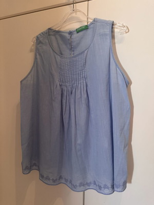 Benetton blouse like new, blue, size M