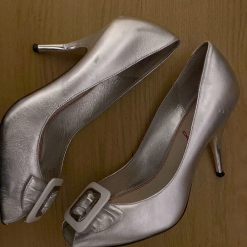 Miss Sixty silver heels used, size 39