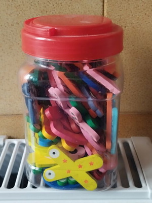 Magnetic letters and numbers used