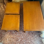 Coffee table set used, 3 pieces