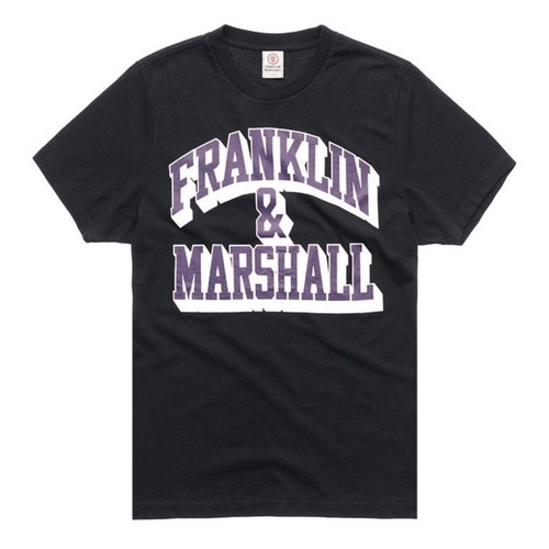 Franklin & Marshall T-shirt new men's M-L black and gray cotton
