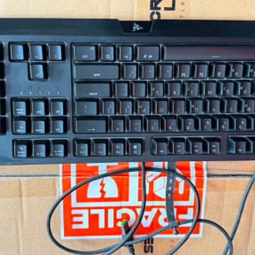 Razer Mechanical RGB Blackwidow gaming keyboard used