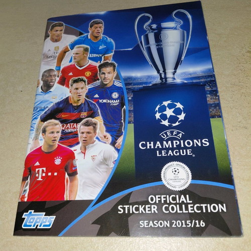 Topps Champions League sticker album used 2015-2016