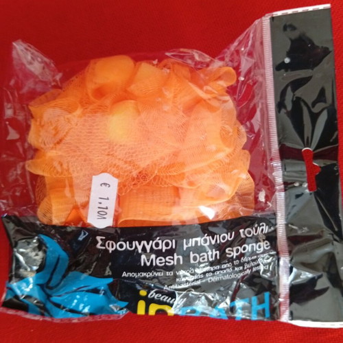 Mesh Bath Sponge new, gentle exfoliation