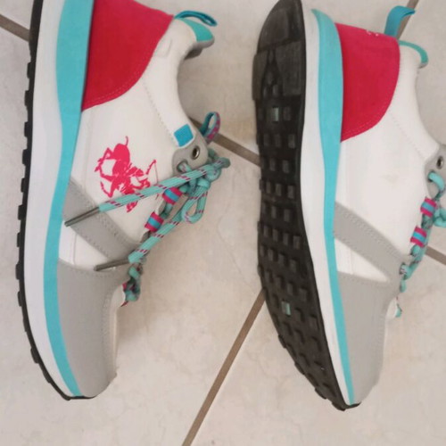 Beverly Hills Polo Club women's athletic shoes like new, size 39, blue and pink