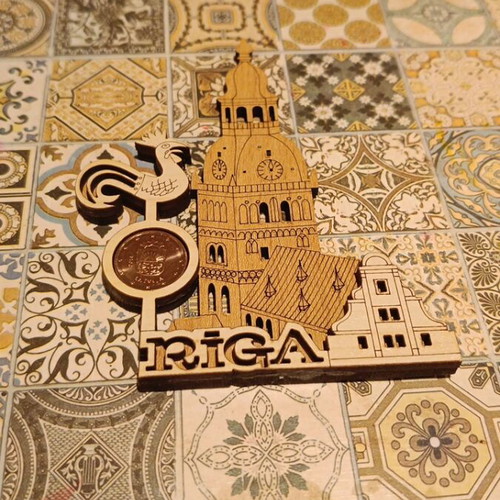 Latvia decorative magnet like new
