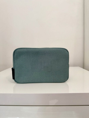 Lierac men's toiletry bag new, turquoise
