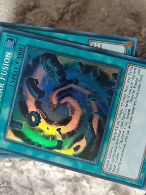 Yu-Gi-Oh Ancient Gear Fusion Super Rare Card like new
