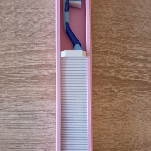 Toothbrush Sliding Travel Case with Lock new, PLA plastic