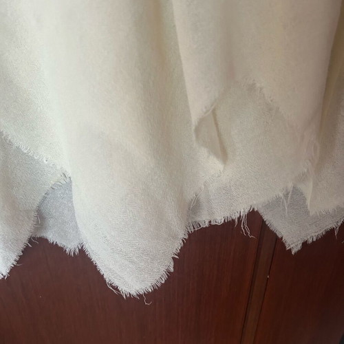 Long asymmetrical skirt Small like new, white and beige