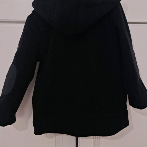 Lapin House coat for 2-year-old boy like new, black with detachable front part