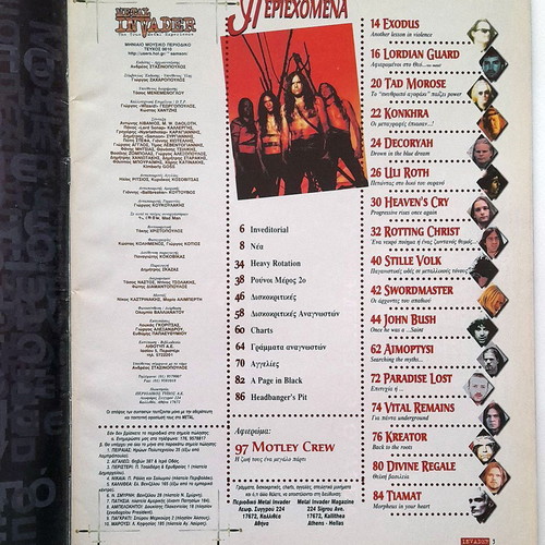 Metal Invader 10 1997 magazine used