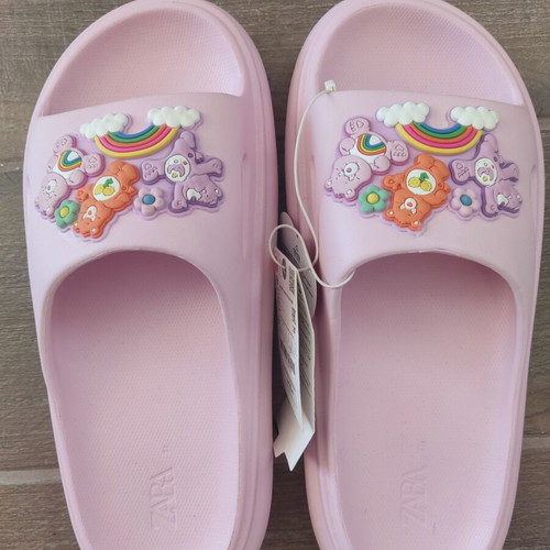 Zara Care Bears slippers new, pink size 37