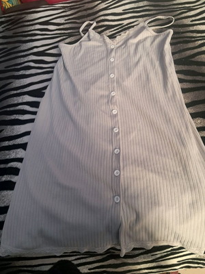 Shein summer pajama white and grey like new, size S