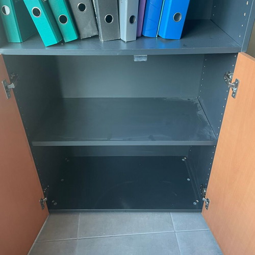 Office bookcases used, melamine material