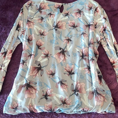 Street One blouse, size XXL, pink and silver