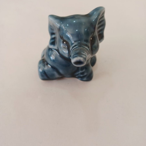 Ceramic decorative elephant figurine like new, height 5 cm