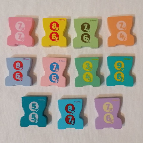 Disney Stacks wooden figures set of 11 like new