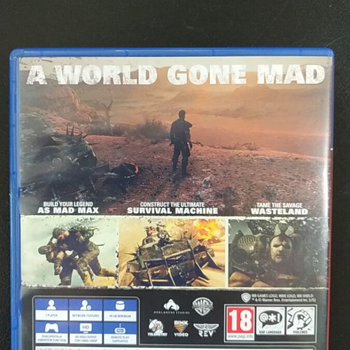 Mad Max PlayStation 4 game like new