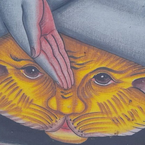 Indian Deity Shiva used, painting