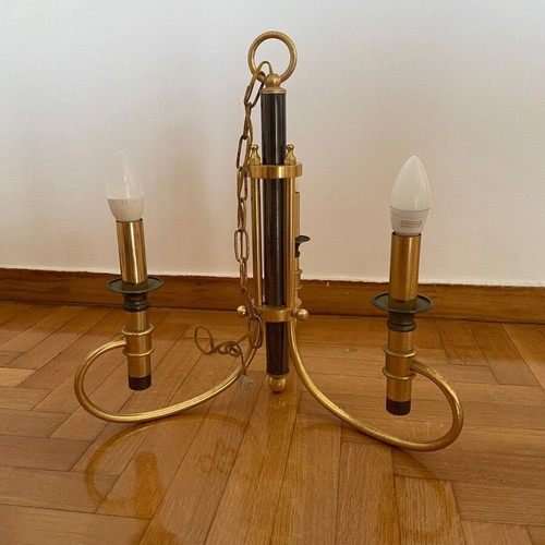 Metal ceiling chandelier like new, ideal for living room