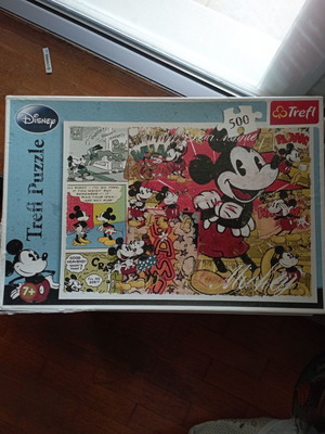 Trefl puzzle 500 pieces used Mikey Mouse retro