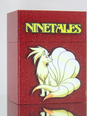 Κουτί Pokemon Ninetales χειροποίητο 3D εκτυπωμένο για κάρτες