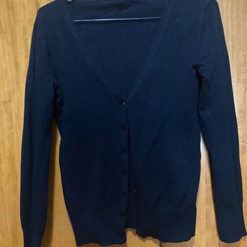 Black cardigan with buttons like new, size M