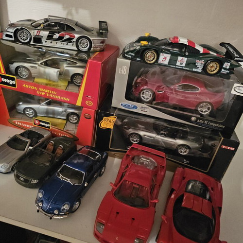 Collectible model cars and motorcycles new, various brands