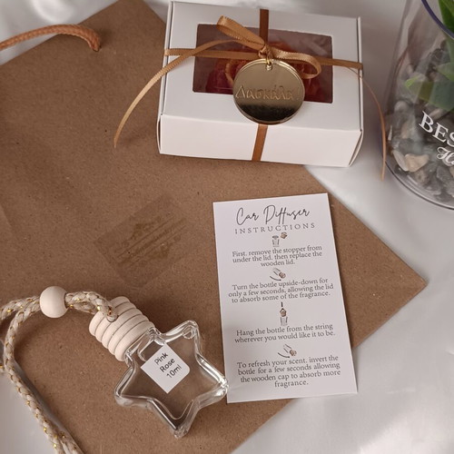 Teacher Gift with Aromatic Peony and Car Diffuser
