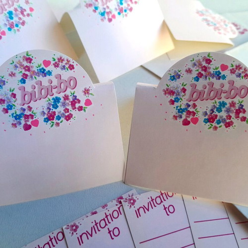 Bibi Bo 80's party invitations new set from El Greco