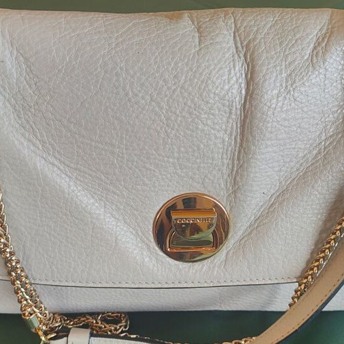 Coccinelle Liya shoulder bag beige like new genuine leather