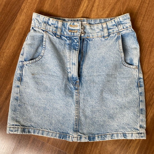Mango mini denim skirt like new, blue, size XS
