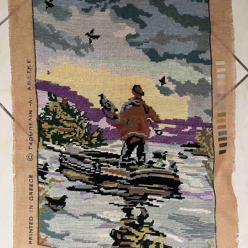 Handmade embroidery The Hunter like new