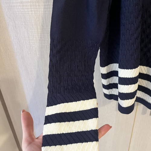 Leonard's women's cardigan like new, blue navy with white details, size M