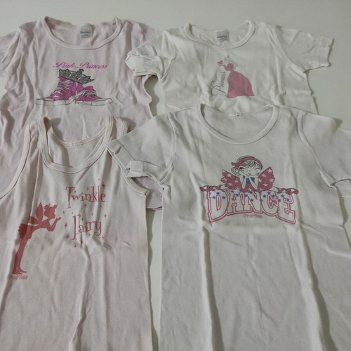 Pretties No6 children's undershirts in very good condition, pack of 4