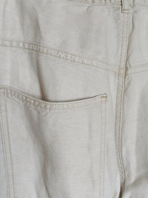 Women's pants like new, soft denim, wide fit, gray, size L