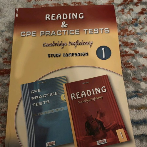 Reading and CPE Practice Tests 1 Study Companion used, with notes