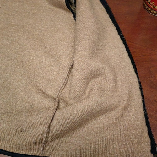 Synthetic fur vest brown like new with decorative zipper