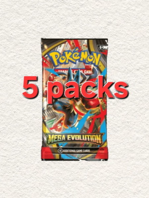 Mega Evolution booster packs new, set of 5