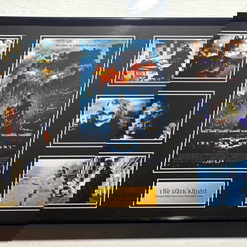 Αφίσα Memorabilia The Dark Knight με υπογραφές, καινούργια