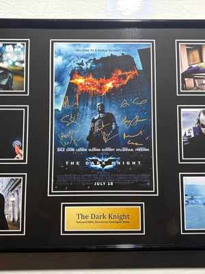 Αφίσα Memorabilia The Dark Knight με υπογραφές, καινούργια